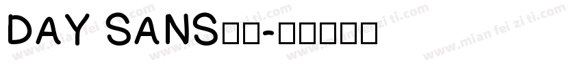 DAY SANS字体字体转换